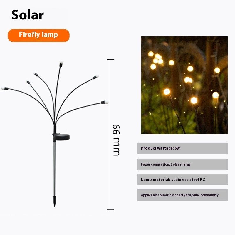 Solar Firefly Villa Outdoor Waterproof Garden Lamp